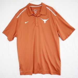 Texas Longhorns Polo Shirt Mens XL Nike Dri-Fit Performance Golf Short Sleeve